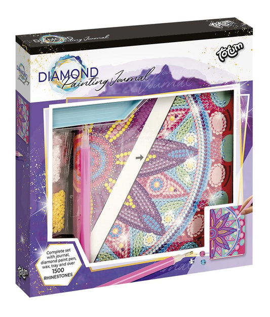 Totum Diamond Paint Notebook Flower Madala Pink