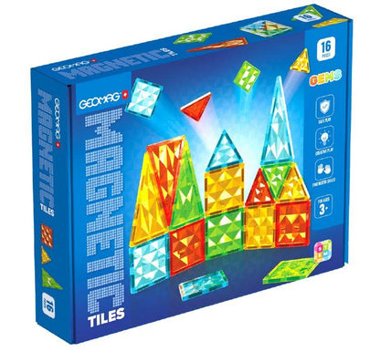 Geomag Magnetic Tiles Gems 16 Pieces