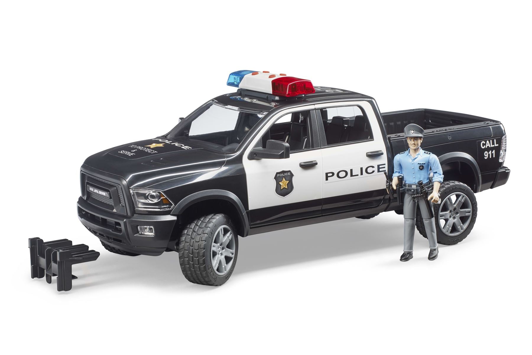 RAM 2500 Police truck with policeman and accessories