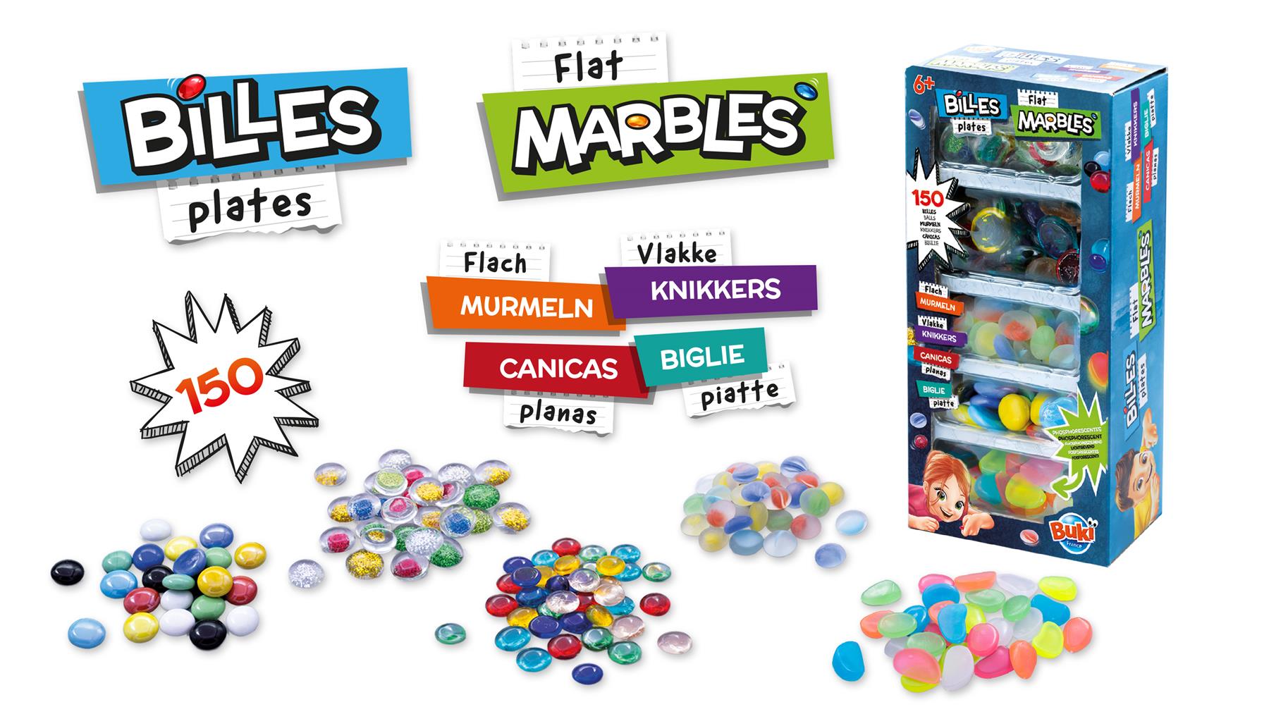 Box of 150 Flat Marbles