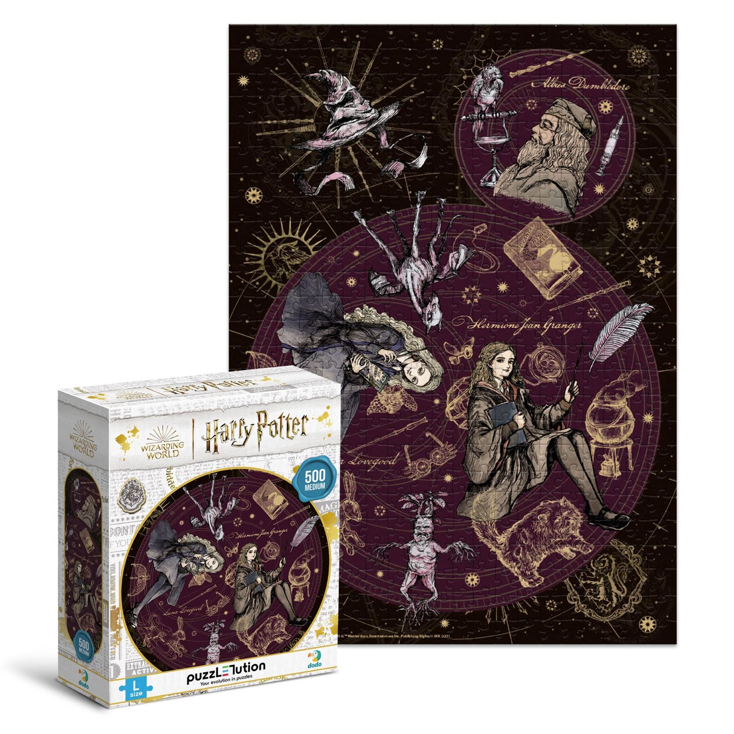Puzzle Medium L Harry Potter Leade, Perfectionist, Extraordinary - 500 pcs