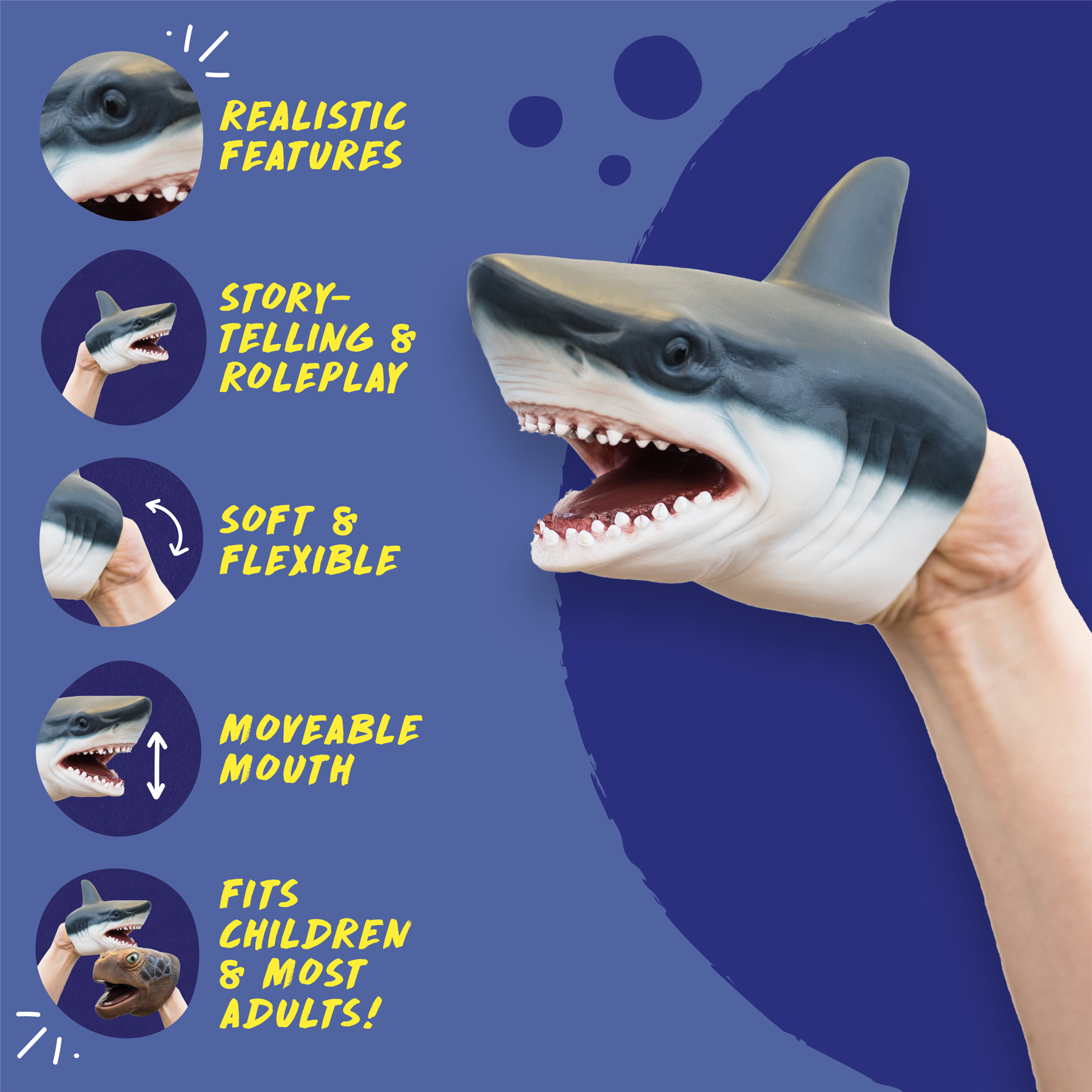 Wild Thingz Hand Puppet - Shark