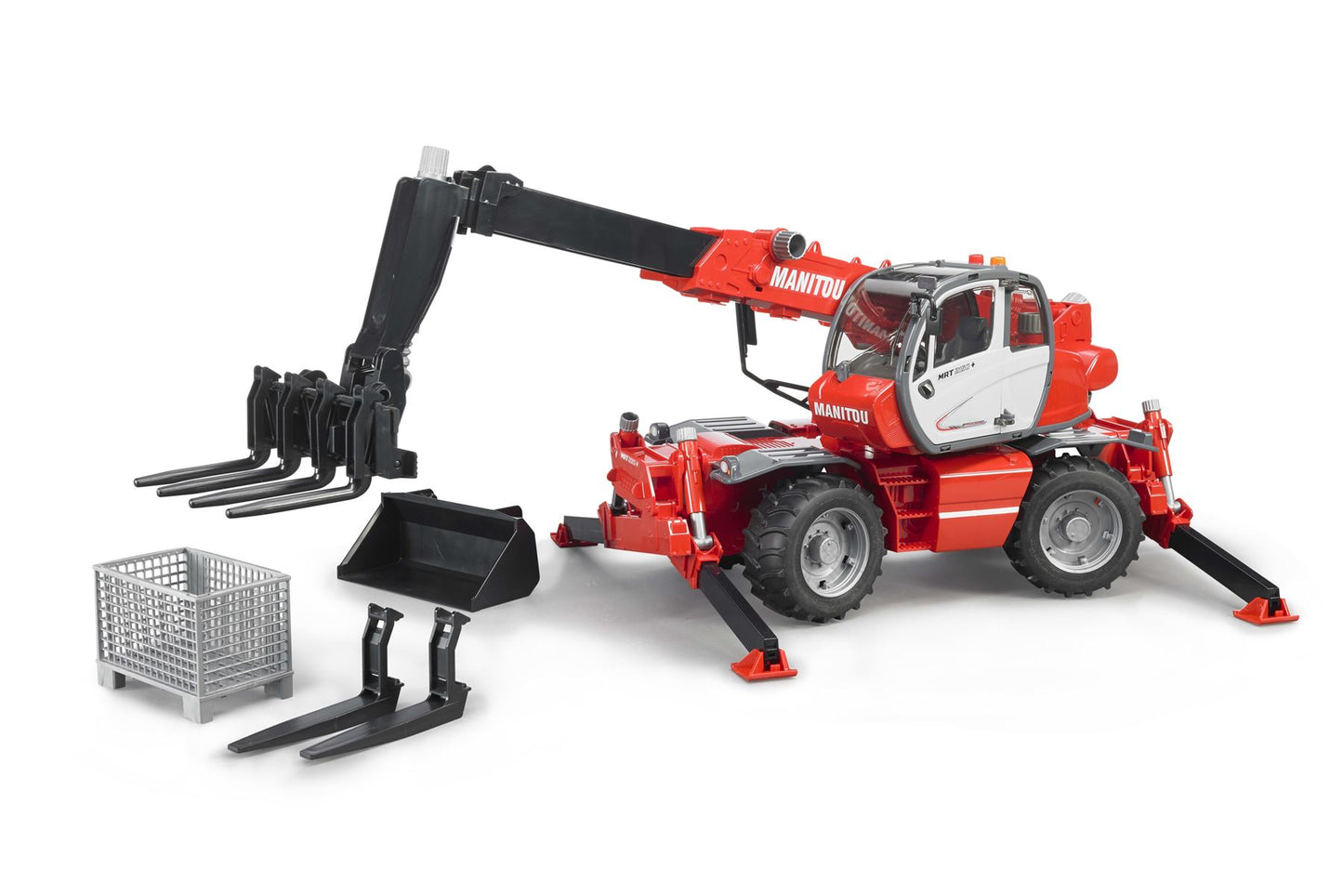 Manitou Telescopic forklift MRT 2150 with accessories