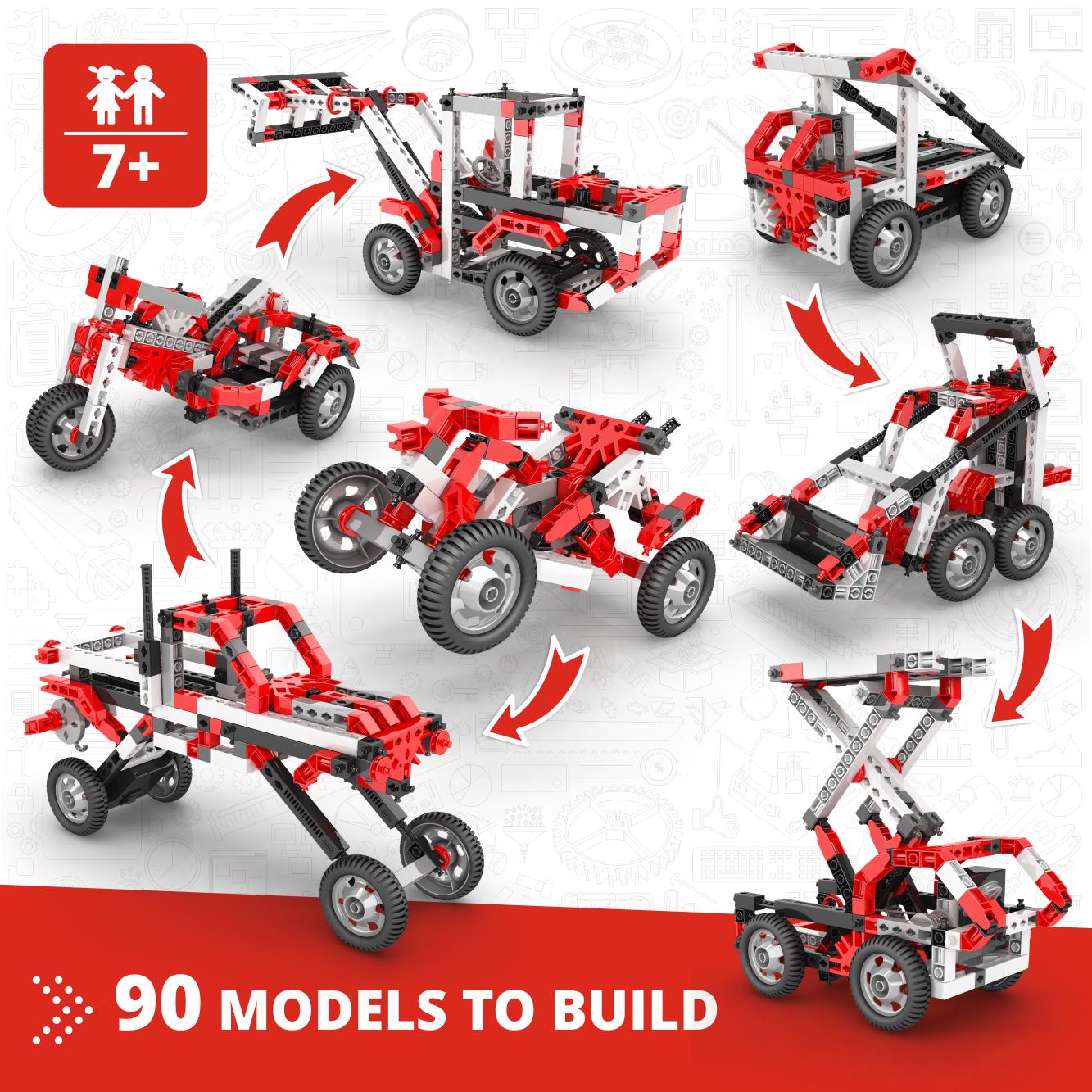 Creative Builder 90 Models Motorized Set - Multi Model Set