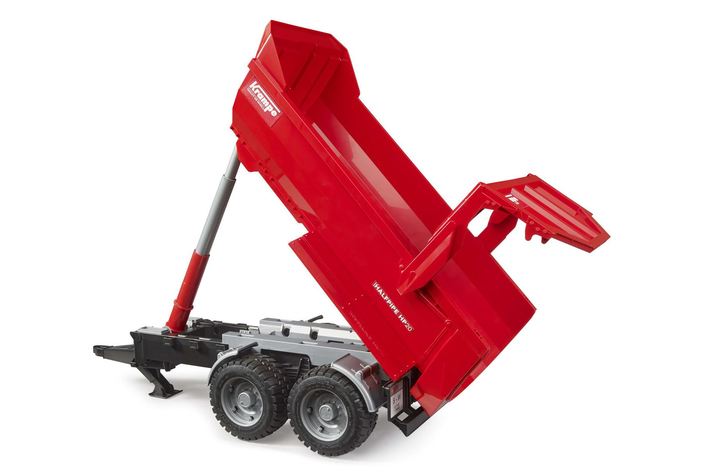 Krampe Tandem-Halfpipe tipping trailer