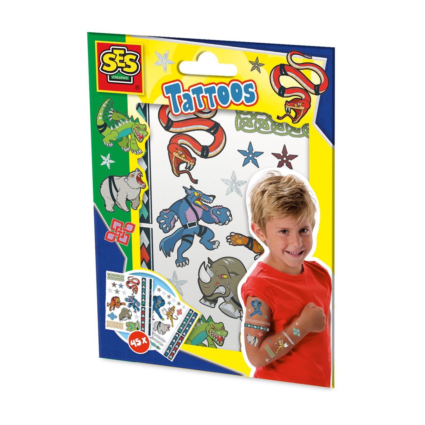 Tattoos for children - Animal fighters