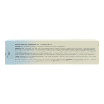 Beauty Of Joseon Moisture Relief Sun Aqua-Fresh Rice + B5 SPF50+ PA++++ 50ml Sun Cream