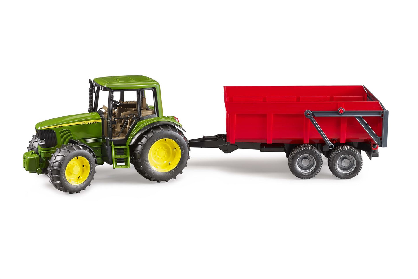 John Deere 6920 with tipping trailer