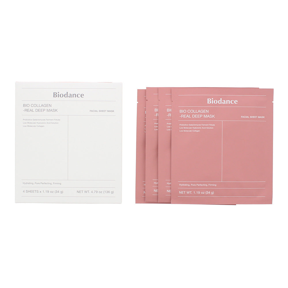 Biodance Bio-Collagen Real Deep Sheet Masks 4 x 34g