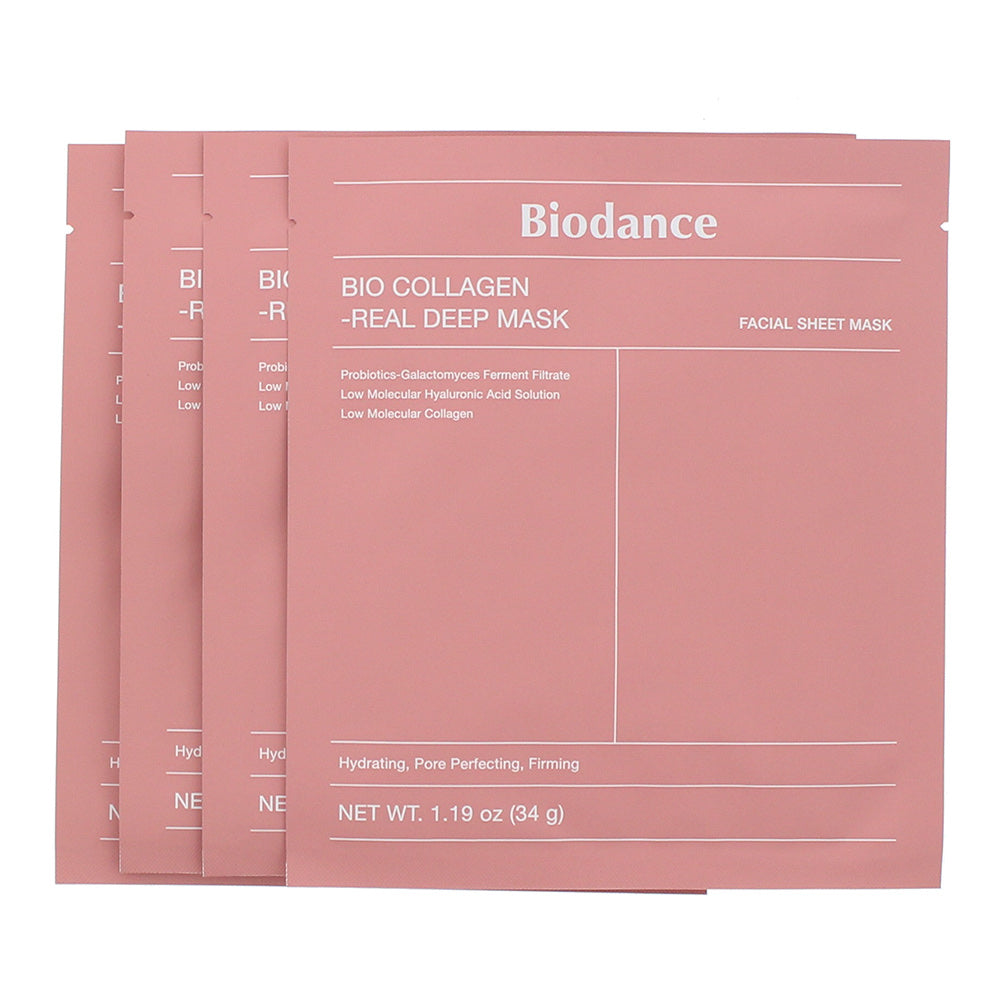 Biodance Bio-Collagen Real Deep Sheet Masks 4 x 34g