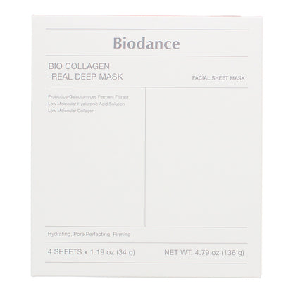 Biodance Bio-Collagen Real Deep Sheet Masks 4 x 34g