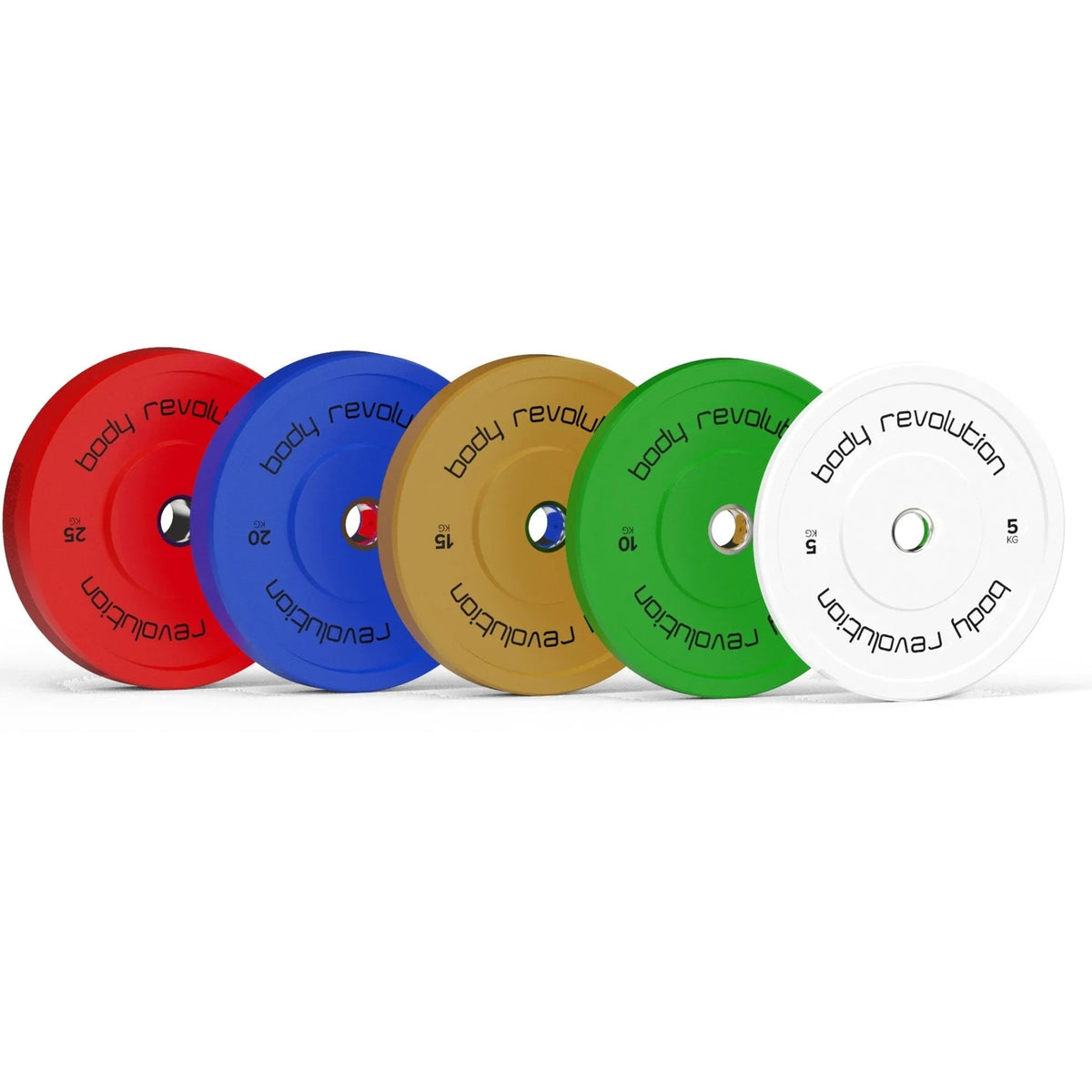 Body Revolution 150kg Bundle Olympic Coloured Bumper Plates