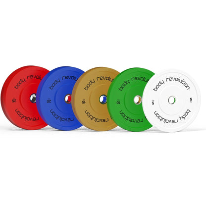 Body Revolution 100kg Bundle Olympic Coloured Bumper Plates