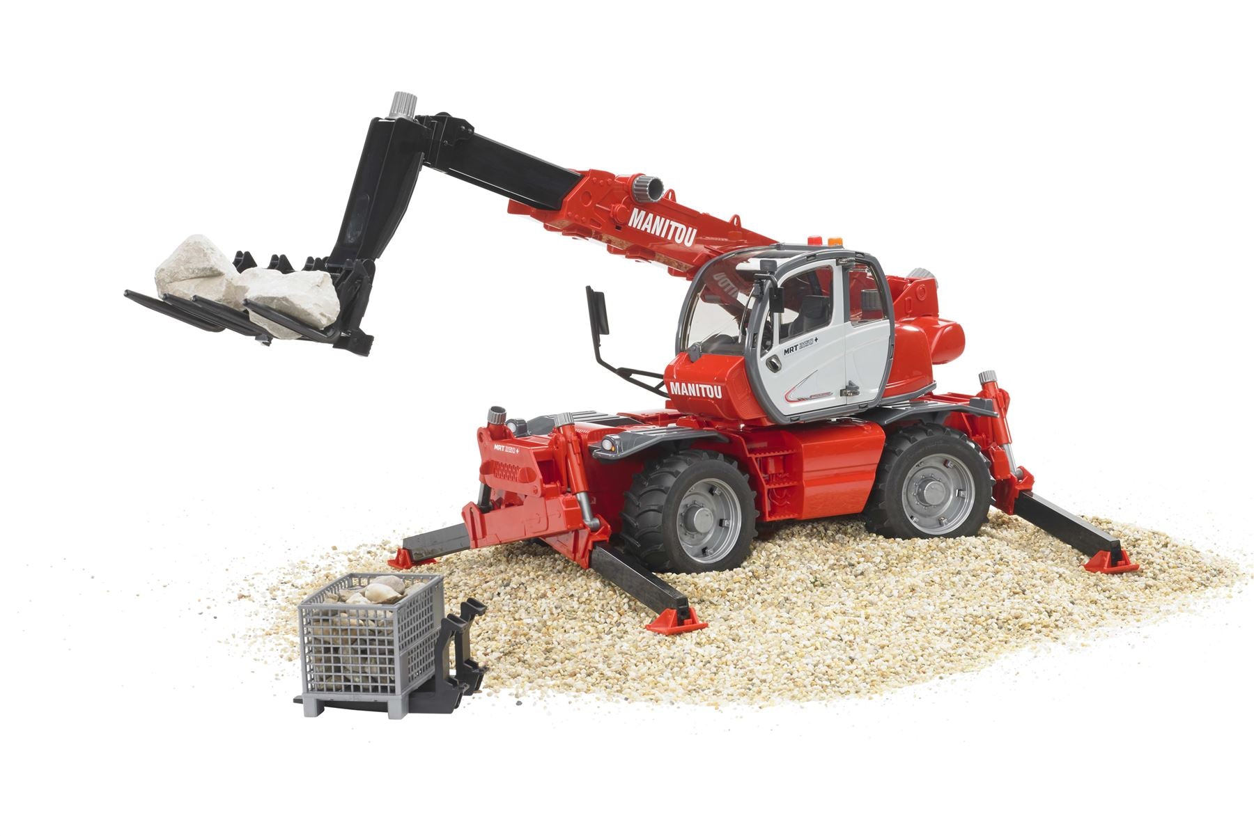 Manitou Telescopic forklift MRT 2150 with accessories