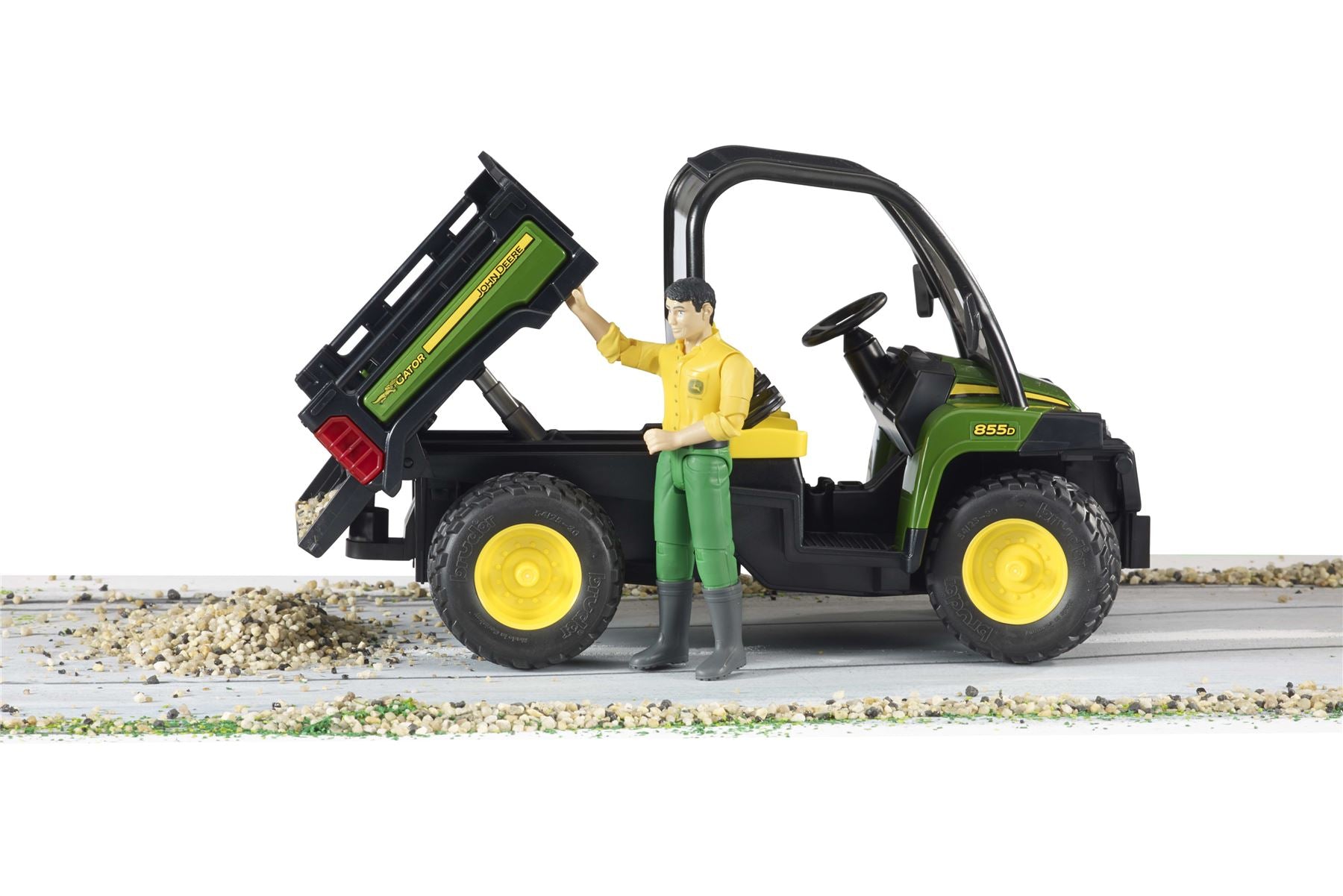 John Deere Gator XUV 855D with driver