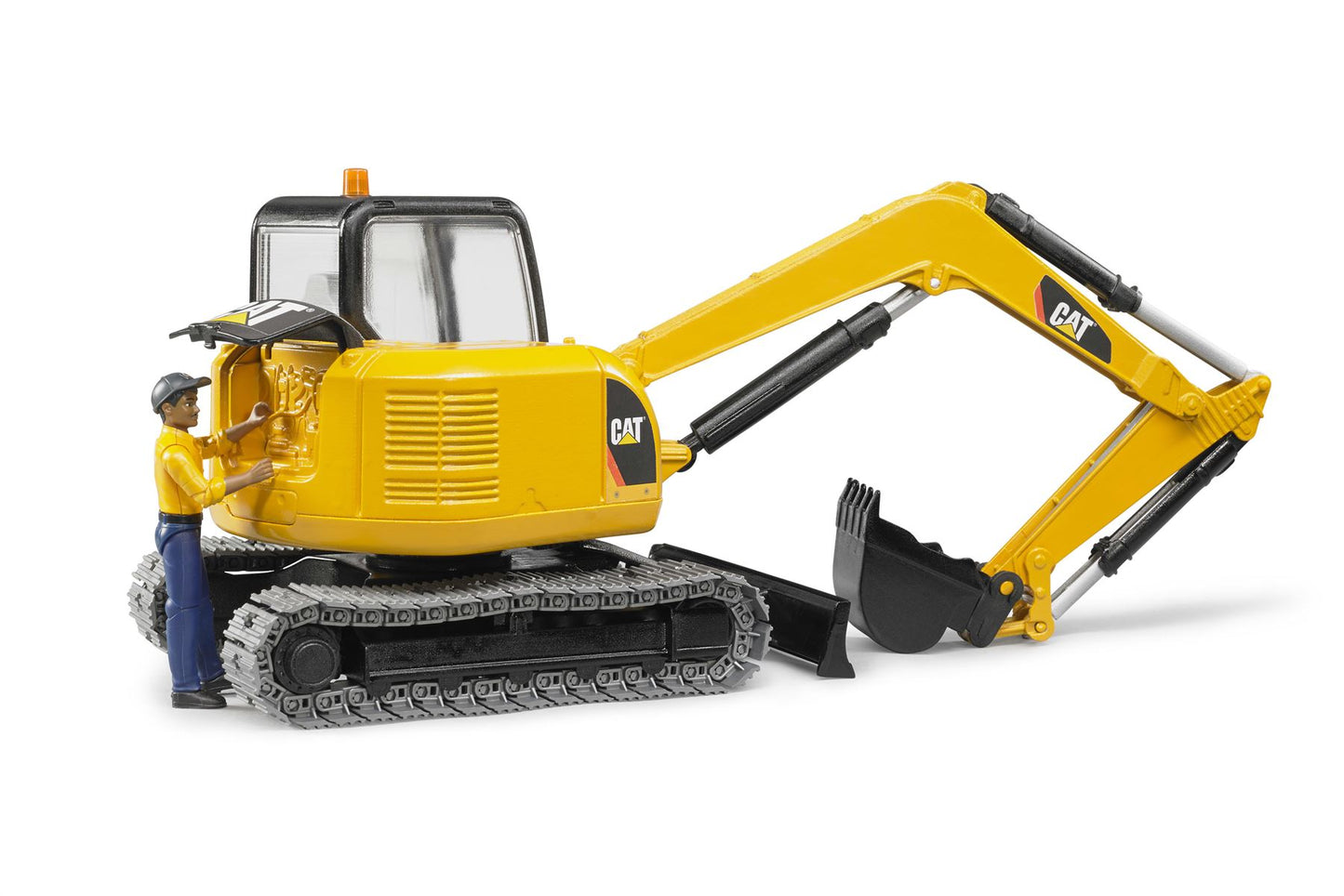 Cat Mini excavator with worker