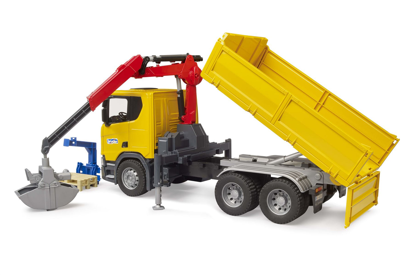 Scania Super 560R Construction truck with crane and 2 pallet