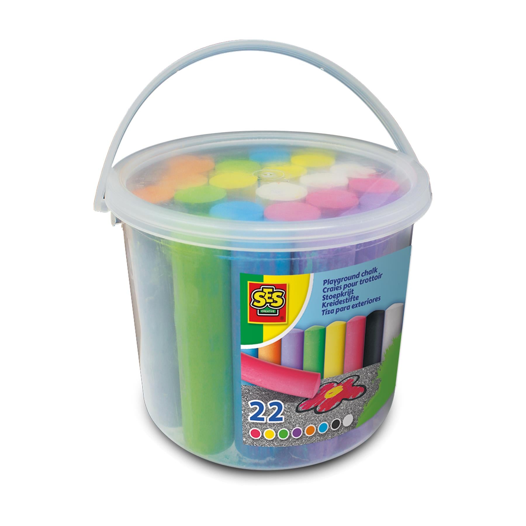 Playground chalk 22pcs bucket
