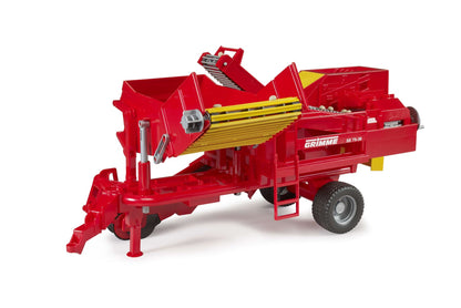 Grimme SE 75-30 potato digger with potatoes-imitations
