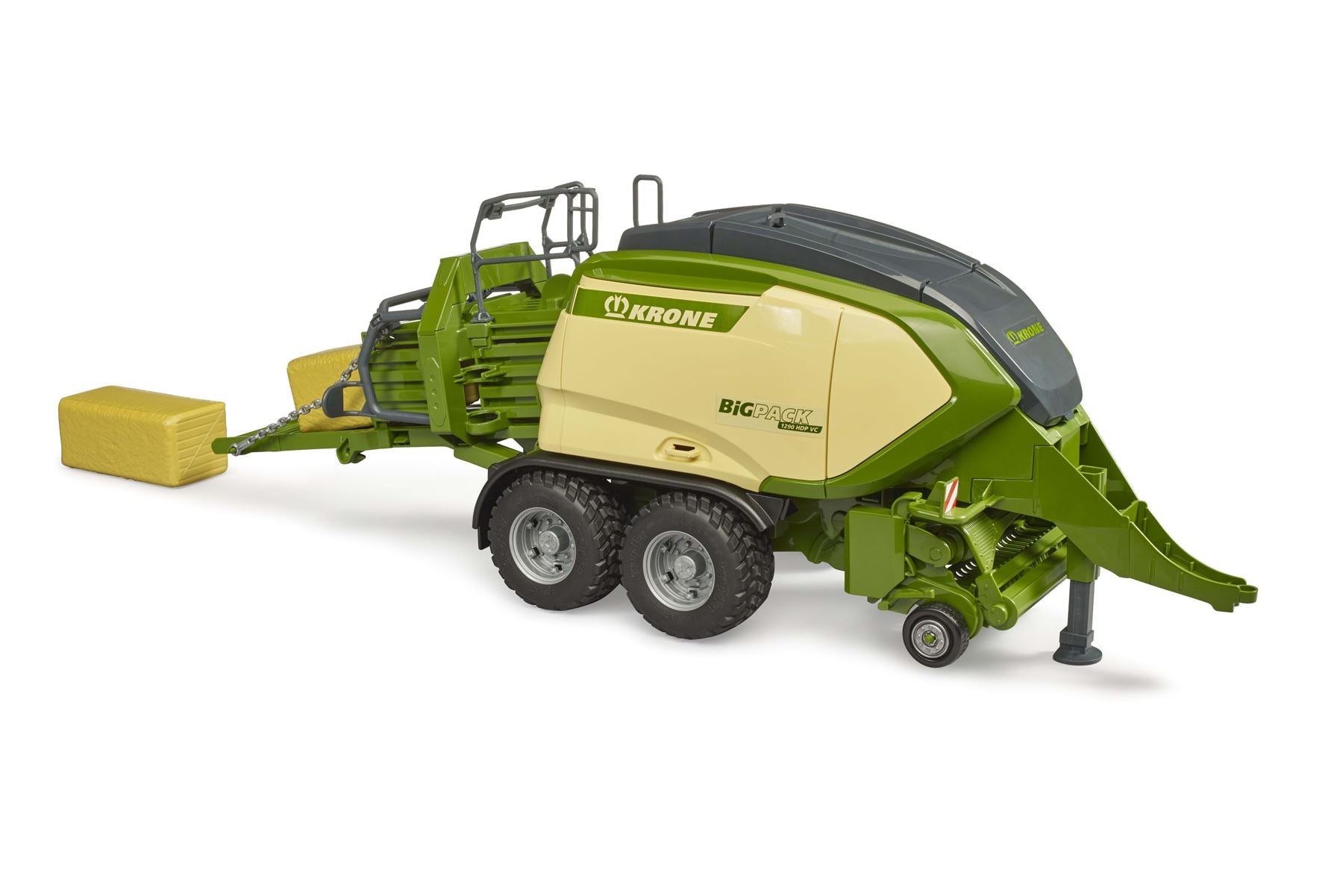 Krone BiG Pack 1290 HDP VC with 2 square bales of hay