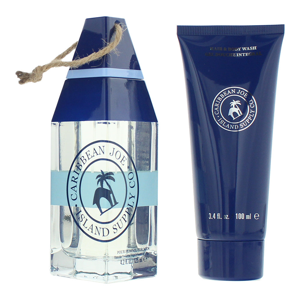Caribbean Joe Azure Sails Gift Set 125ml EDT + 100ml Hair & Body Wash