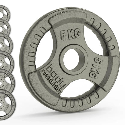 Olympic Tri Grip Cast Iron Weight Plates - Pairs & Sets - 141832