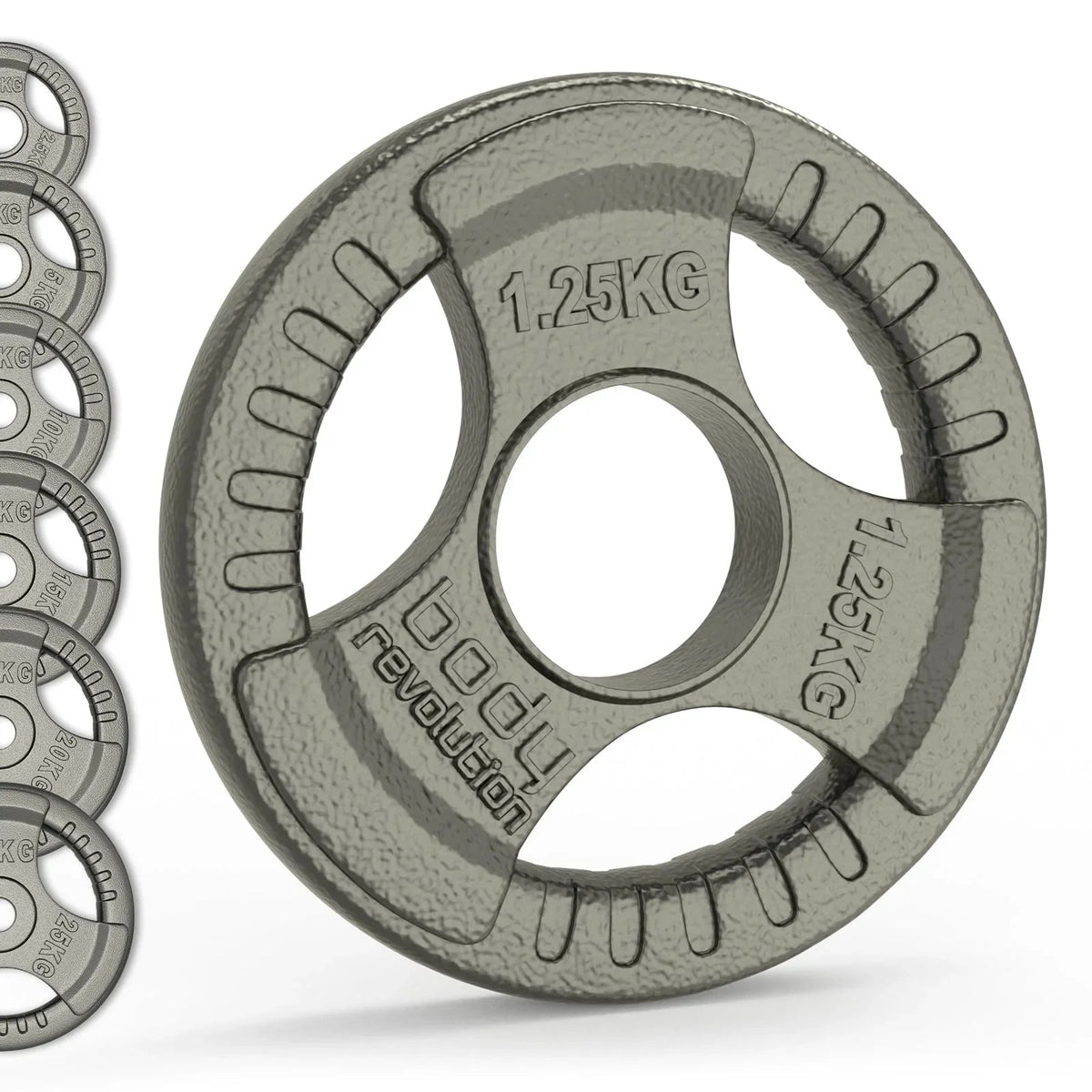 Olympic Tri Grip Cast Iron Weight Plates - Pairs & Sets - 141821