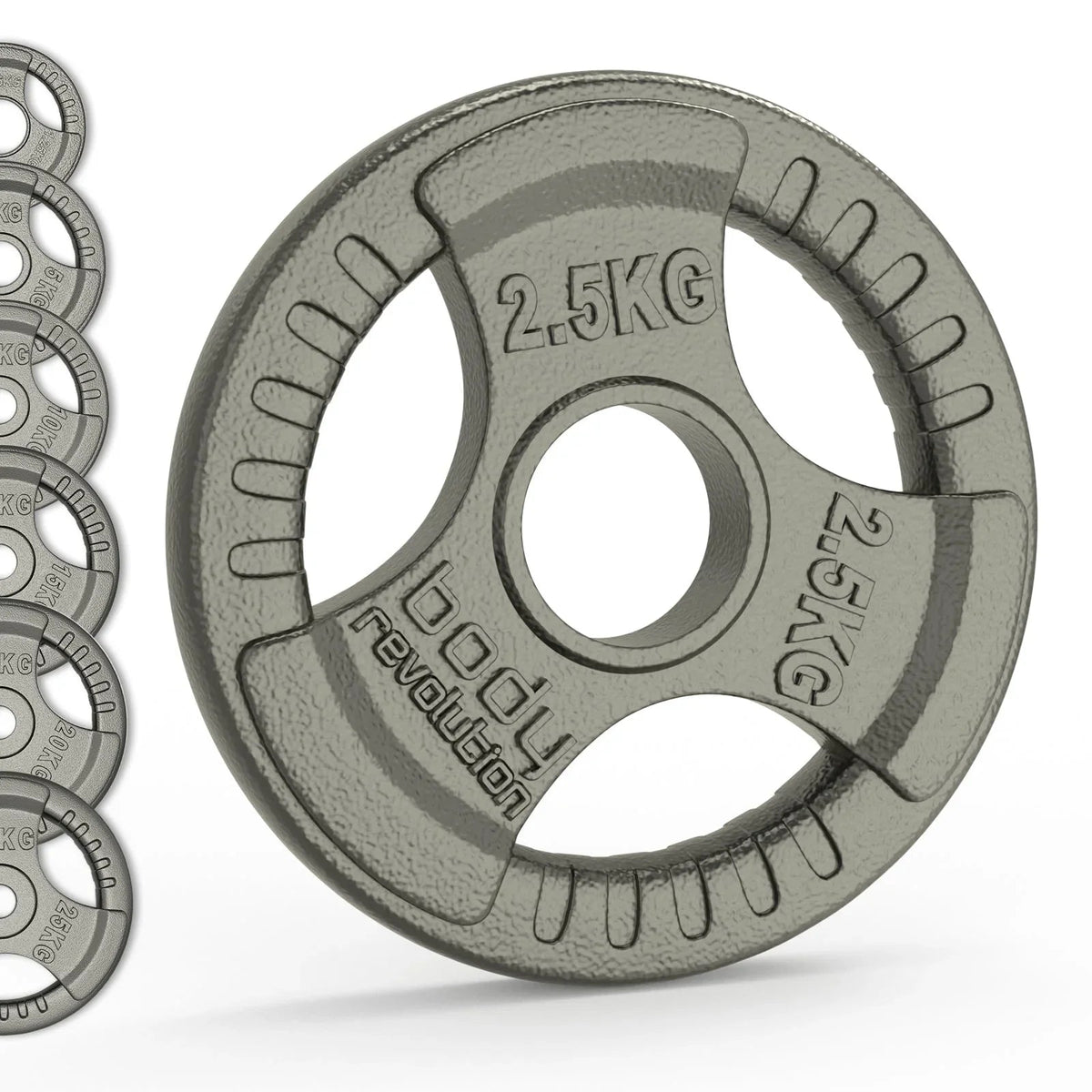 Olympic Tri Grip Cast Iron Weight Plates - Pairs & Sets - 141831