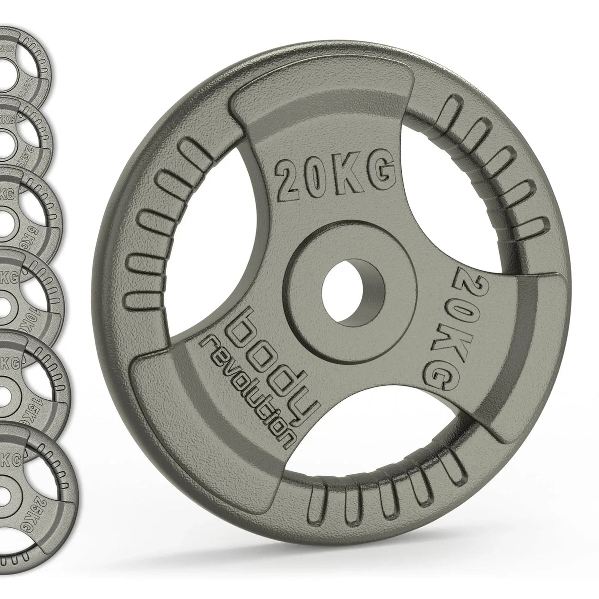 Olympic Tri Grip Cast Iron Weight Plates - Pairs & Sets - 141821