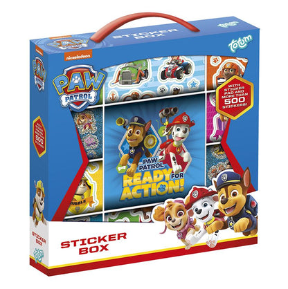 PAW PATROL STICKER BOX 12R+2S+BOOKL