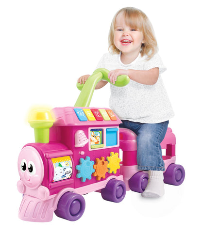 Walker Ride-On Learning Train -Pink