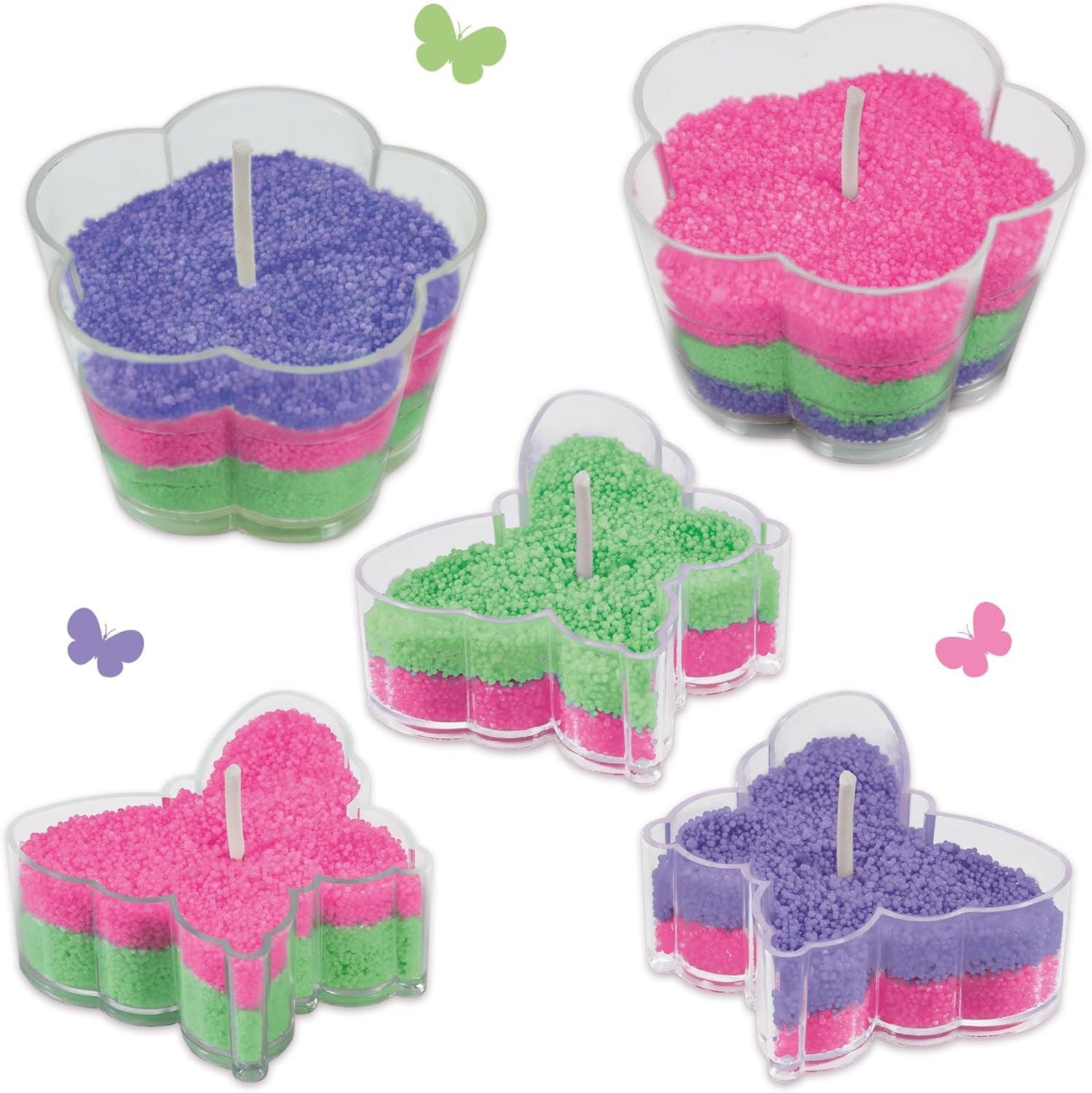 Sand wax candles