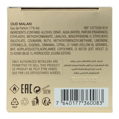 Chopard Oud Malaki Eau de Parfum 80ml Spray