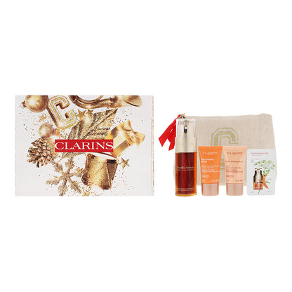 Clarins Double Serum Gift Set 50ml Double Serum + 15ml Extra Firming Energy + 15ml Extra Firming Nuit + 0.9ml Double Serum Eye
