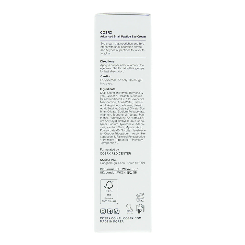 CosRx Advanced Snail Peptide Eye Cream 25ml