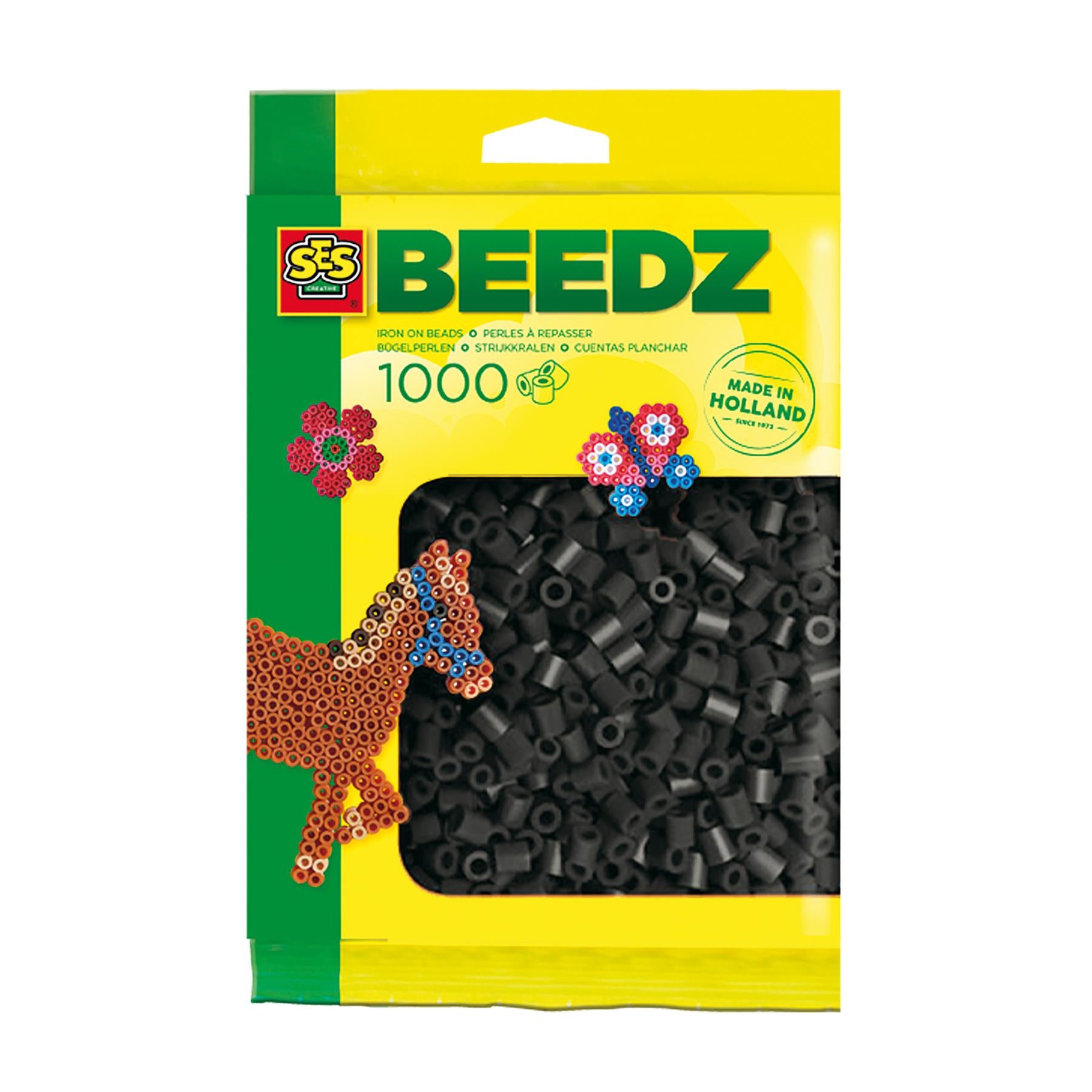 Iron on beads 1000 black