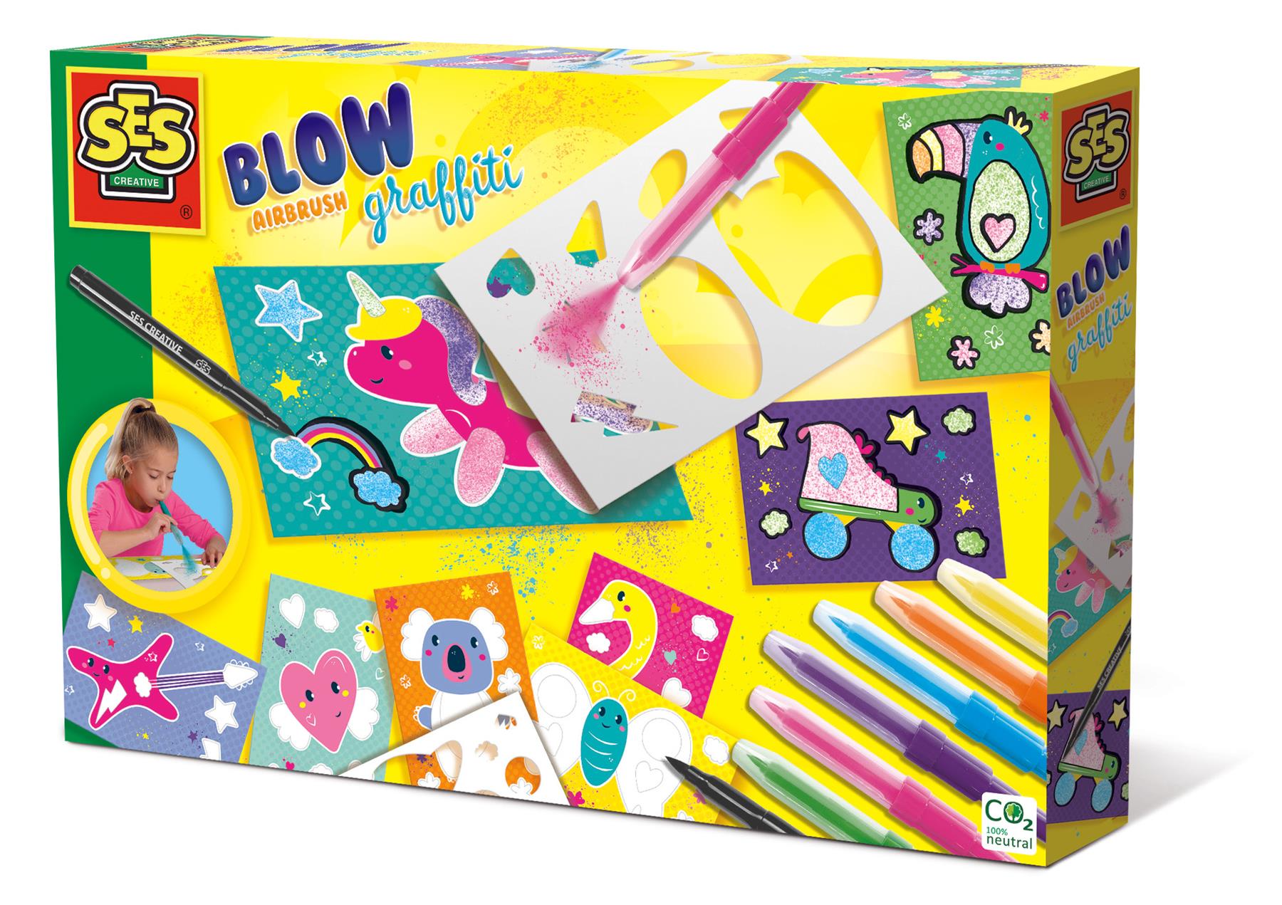Blow airbrush graffiti