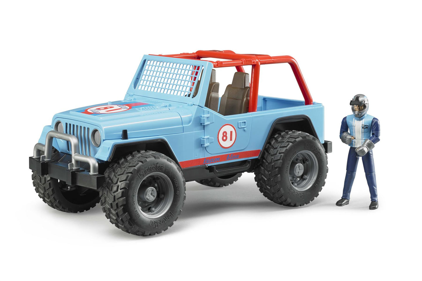 Jeep Cross Country racer blue with driver