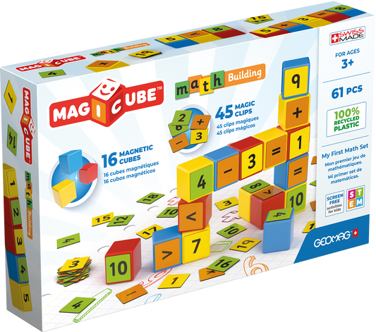Geomag Magicube Magnetic Shapes Maths Builder - 61 Pieces