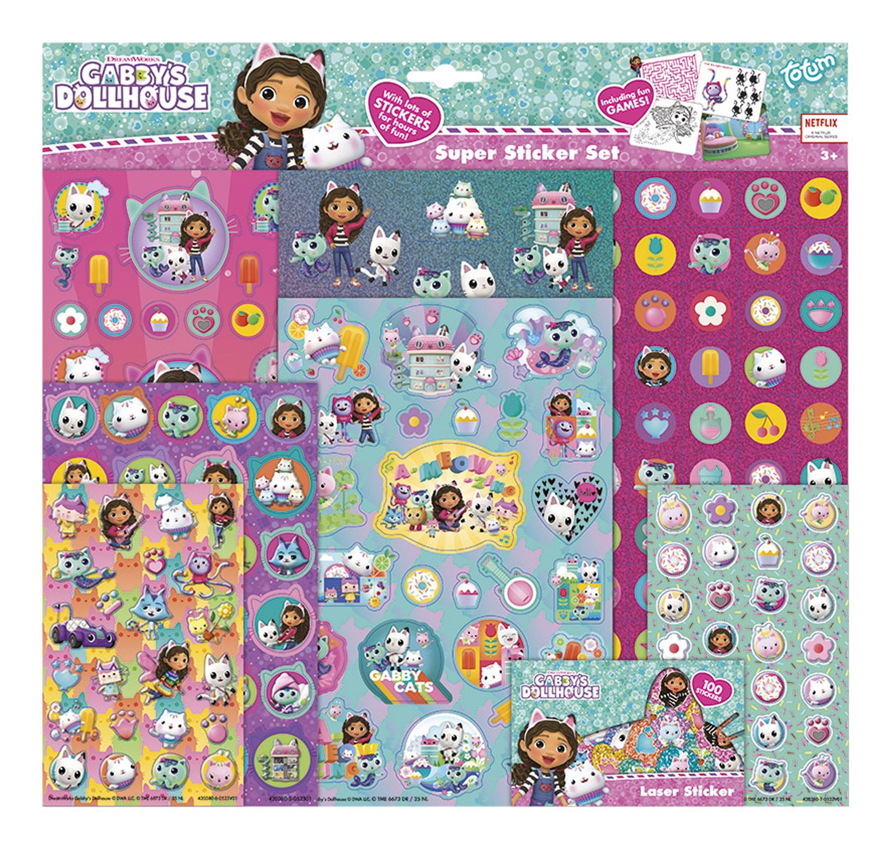 GABBY'S DOLLHOUSE SUPER STICKERSET