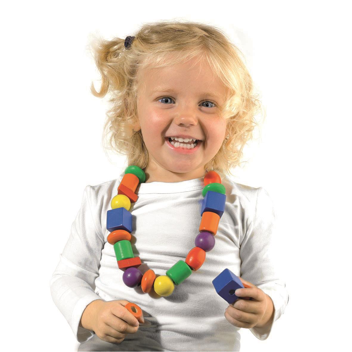 I learn to thread beads