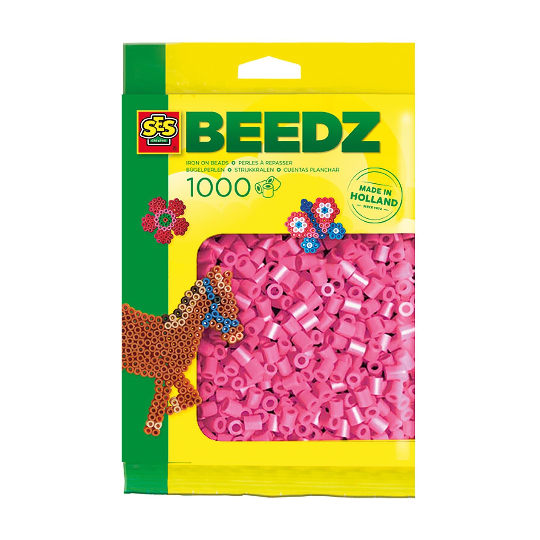 Iron on beads 1000 pink