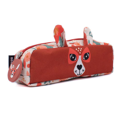 1-ZIP ANIMAL FACE PENCIL CASE MELIMELOS THE DEER