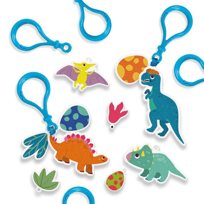 Shrink film - Dinosaur keychains