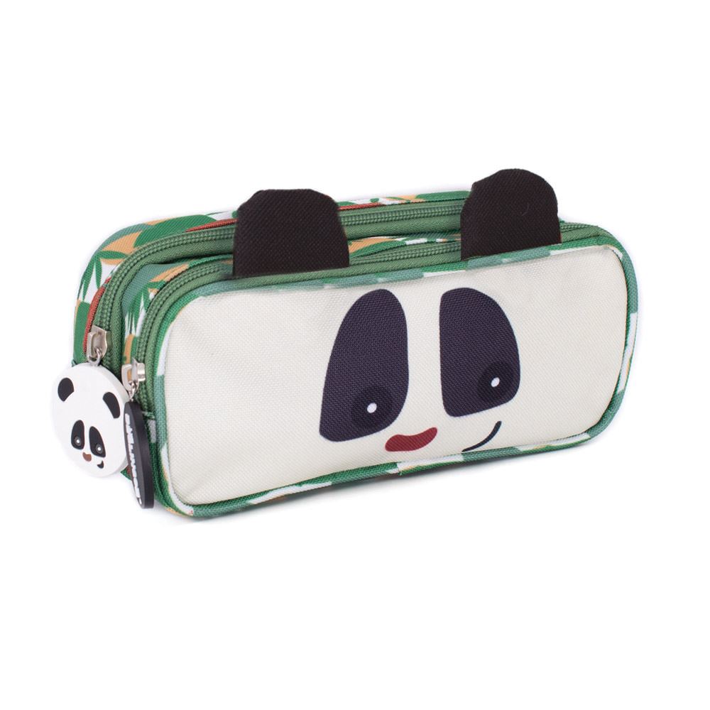 2-ZIP ANIMAL FACE PENCIL CASE ROTOTOS THE PANDA