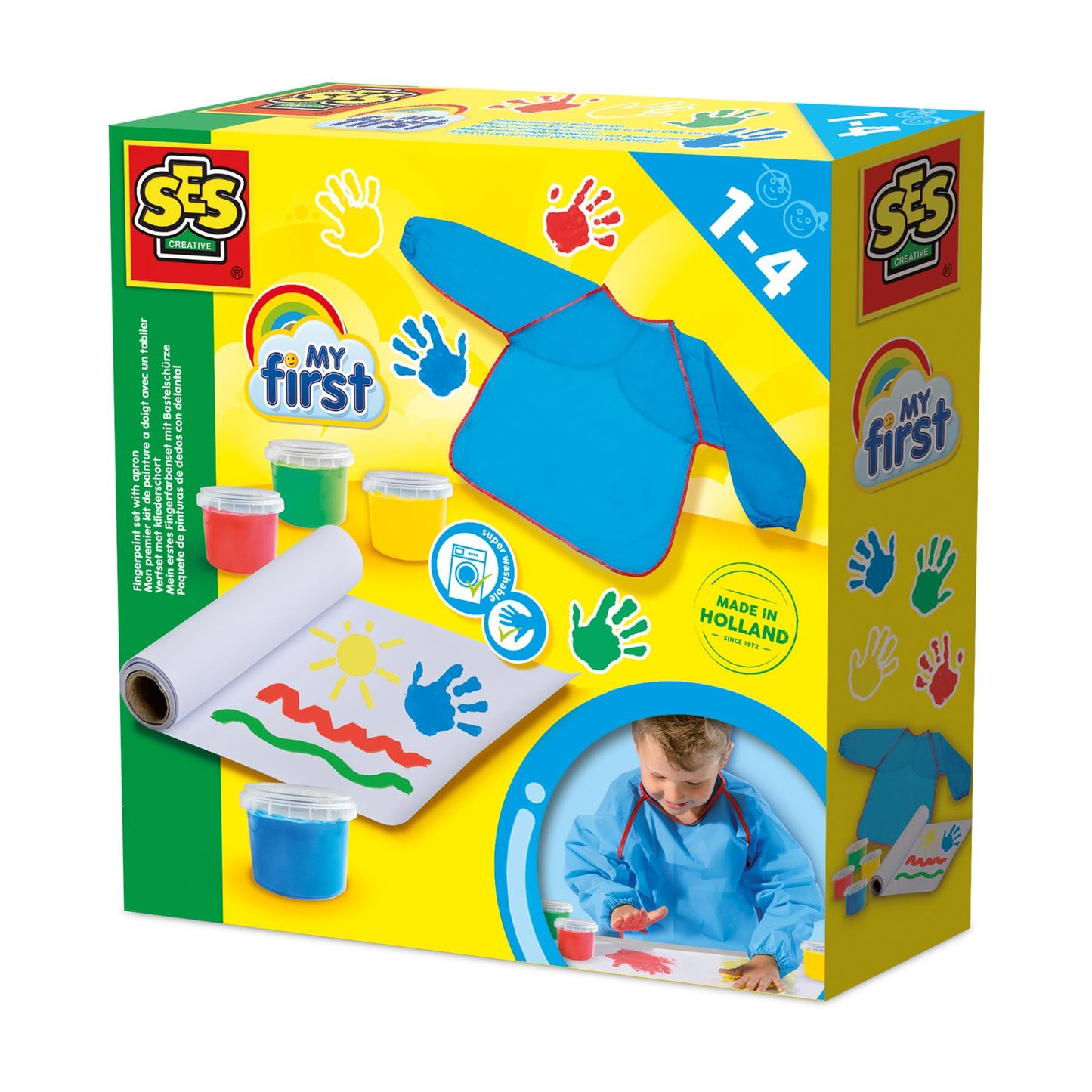 My first - Fingerpaint set with apron