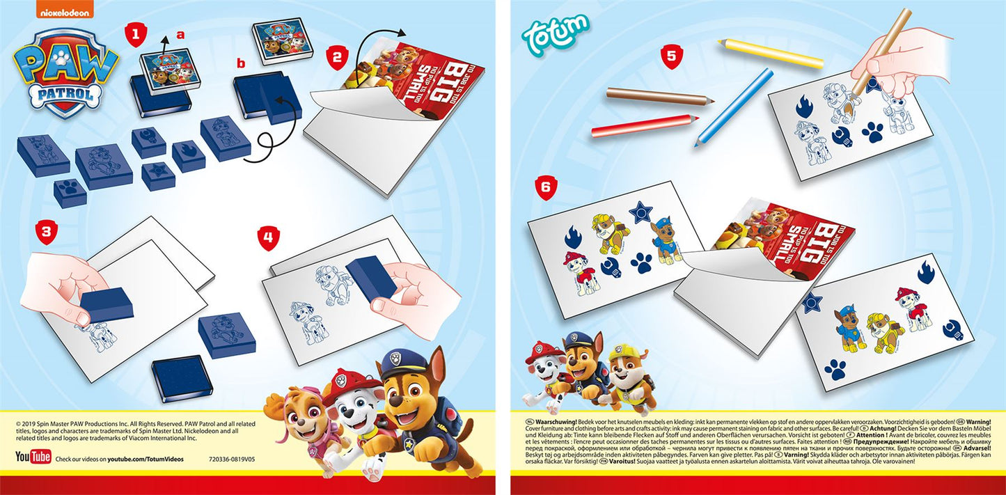PAW PATROL STAMPSET