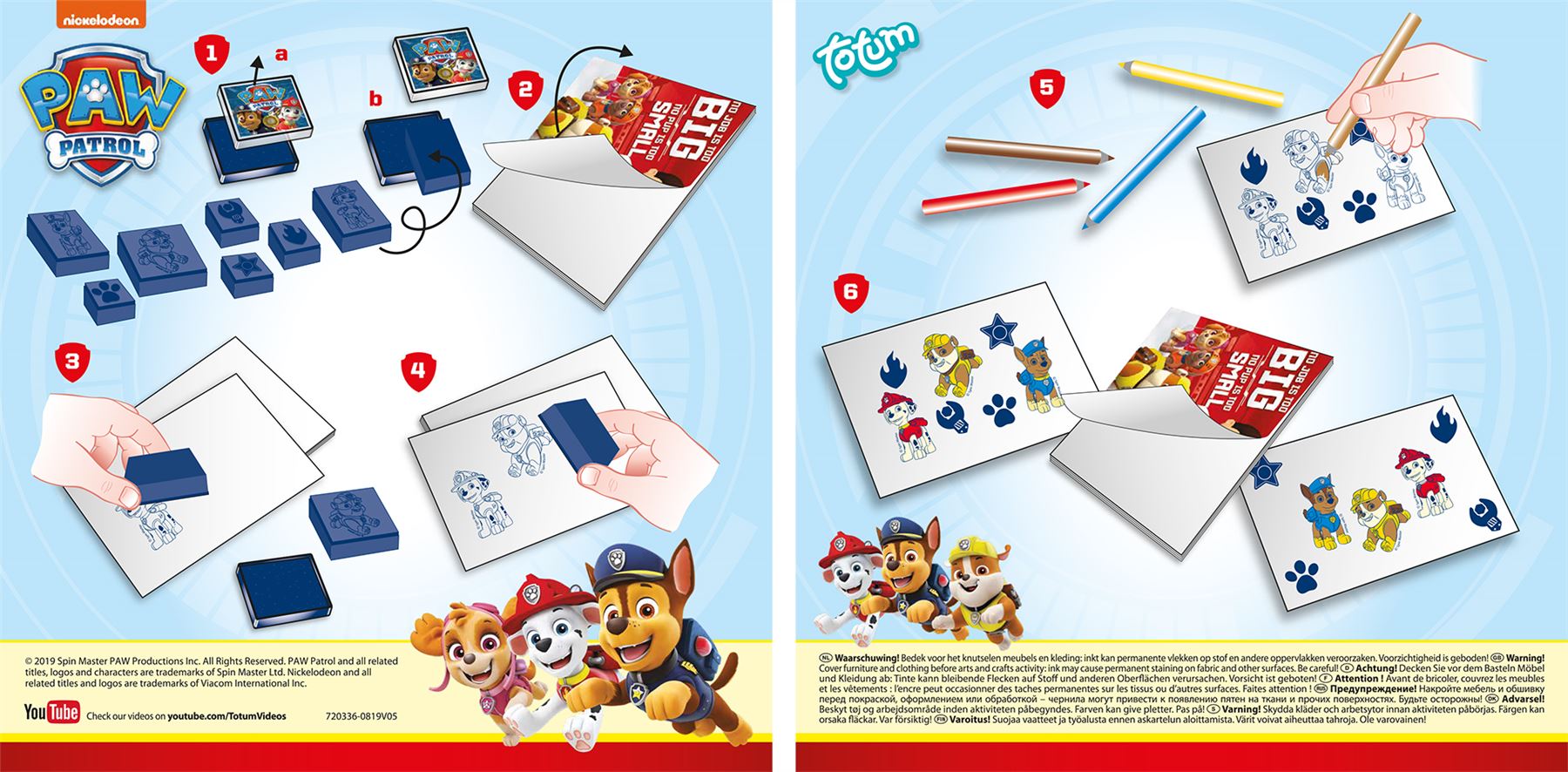 PAW PATROL STAMPSET