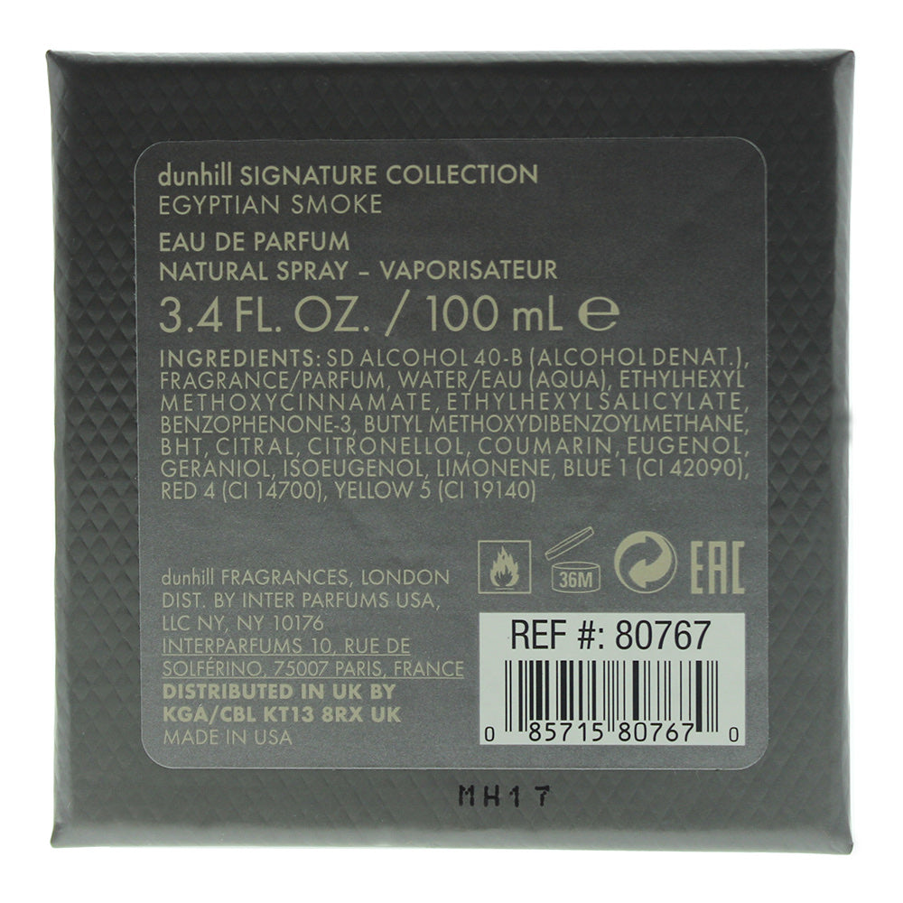 Dunhill Egyptian Smoke Eau de Parfum 100ml Spray