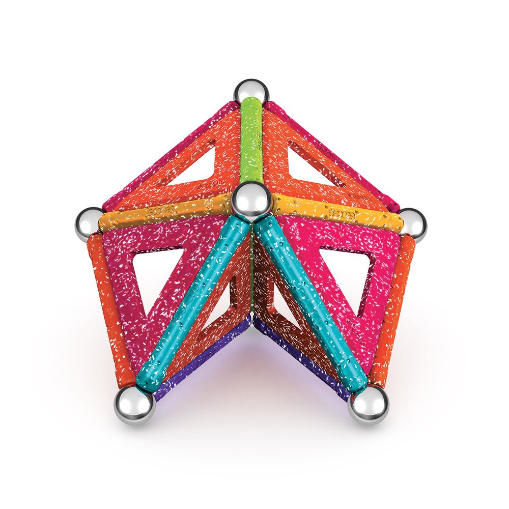 Geomag Recycled Magnetic Glitter Panels - 35 Pieces